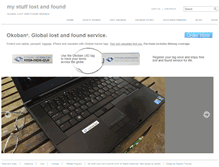 Tablet Screenshot of mystufflostandfound.com